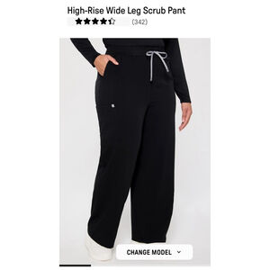 Fabletics Scrubs-High Rise Wide Leg Pants Size Large NWOT